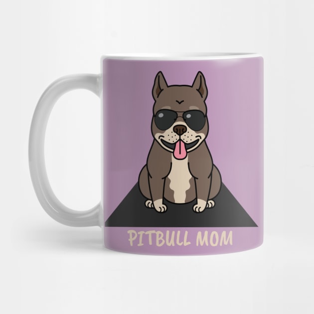 Cute Pitbull Mom Dog by DUCO